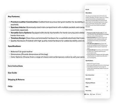 Collapsible Content Preview